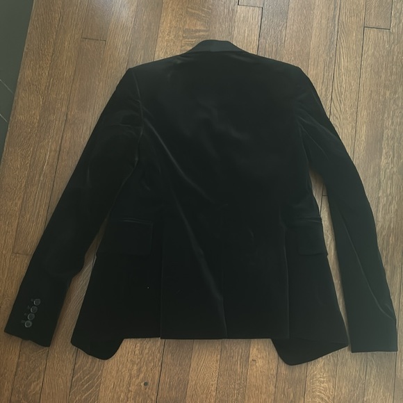 Theory black velvet slim fit blazer - Picture 4 of 4